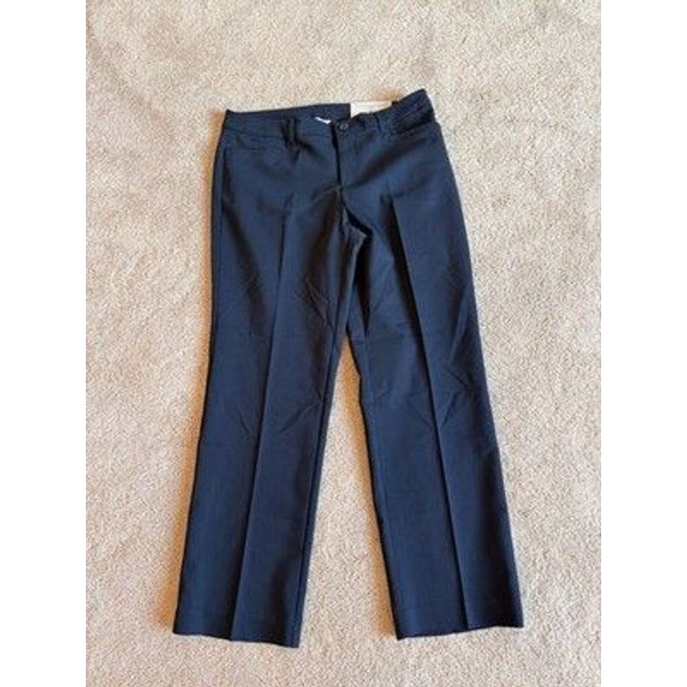 NWT Christopher & Banks Women's Blue Mid Rise Shaped Fit Dress Pants